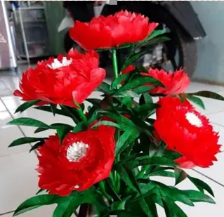 Bunga kain merah